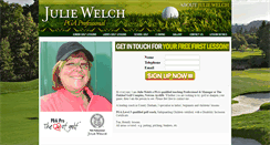 Desktop Screenshot of juliewelchgolf.com